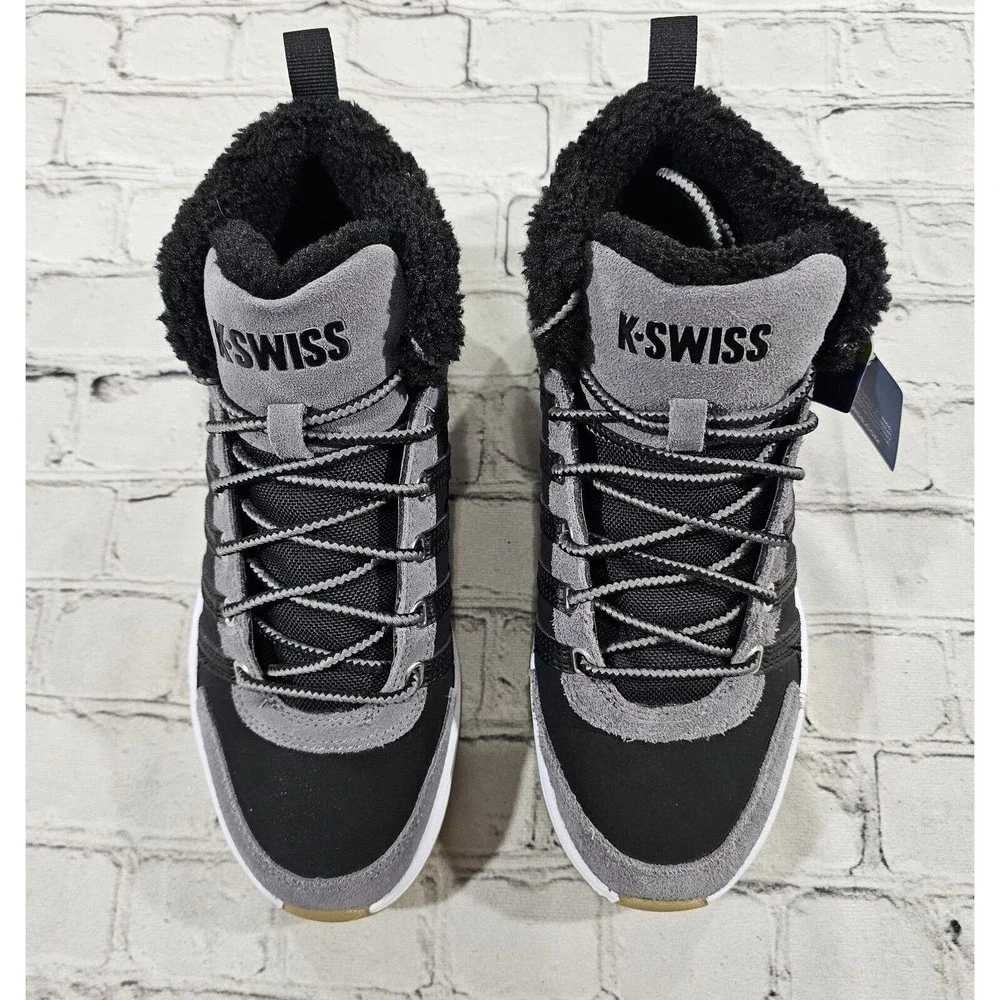 K-Swiss Vista Trainer Mid Winter 07145-024 Black Gray MENS SIZE 8